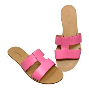Talbots Hannah Persian Pink Vachetta‎ Leather Slides